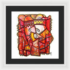 Sun Tribe Abstract - No Background - Framed Print