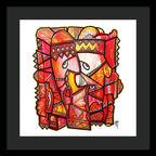 Sun Tribe Abstract - No Background - Framed Print