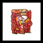 Sun Tribe Abstract - No Background - Framed Print
