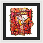 Sun Tribe Abstract - No Background - Framed Print