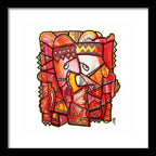Sun Tribe Abstract - No Background - Framed Print