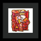 Sun Tribe Abstract - No Background - Framed Print