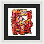 Sun Tribe Abstract - No Background - Framed Print