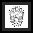 Three Kings - Black and White - Framed Print