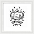 Three Kings - Black and White - Framed Print