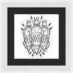 Three Kings - Black and White - Framed Print