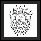 Three Kings - Black and White - Framed Print