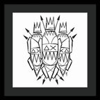 Three Kings - Black and White - Framed Print