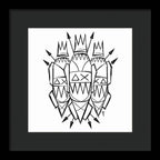 Three Kings - Black and White - Framed Print