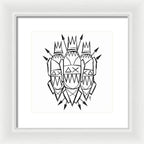 Three Kings - Black and White - Framed Print