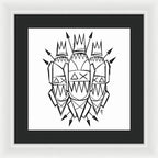 Three Kings - Black and White - Framed Print