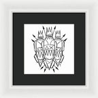 Three Kings - Black and White - Framed Print