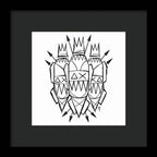 Three Kings - Black and White - Framed Print