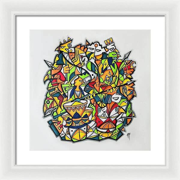 Abstract Animals 01 - Framed Print