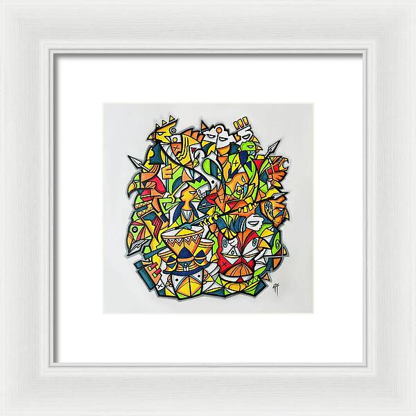 Abstract Animals 01 - Framed Print