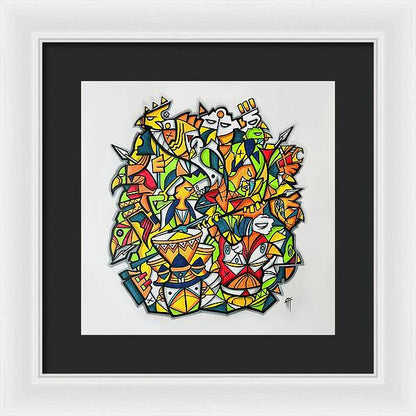 Abstract Animals 01 - Framed Print