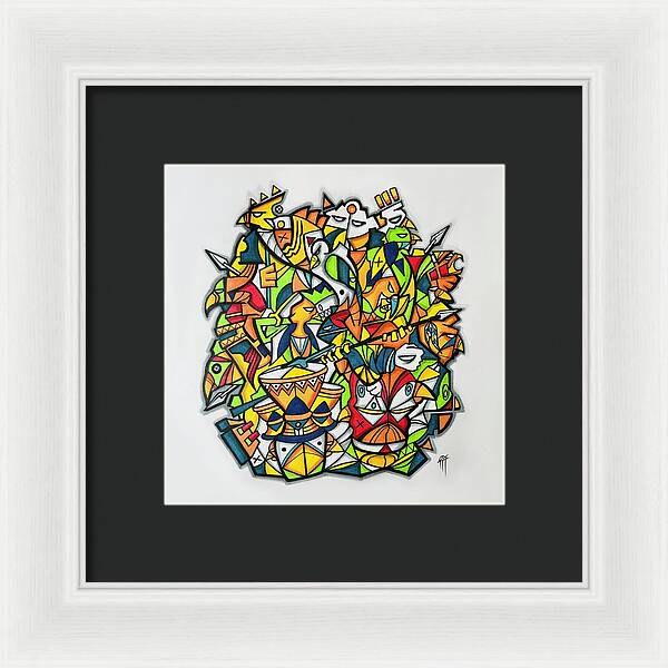 Abstract Animals 01 - Framed Print