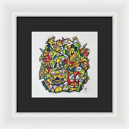 Abstract Animals 01 - Framed Print