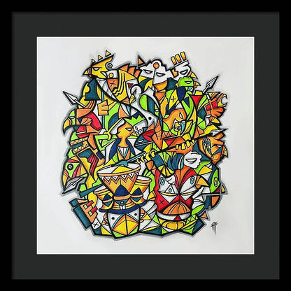 Abstract Animals 01 - Framed Print