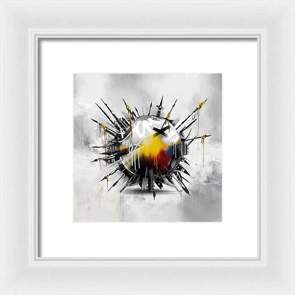 Abstract Earth 01 - Framed Print