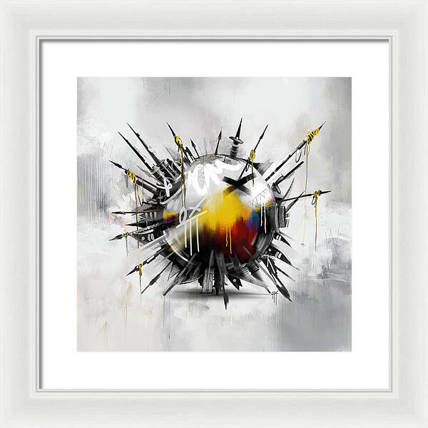 Abstract Earth 01 - Framed Print