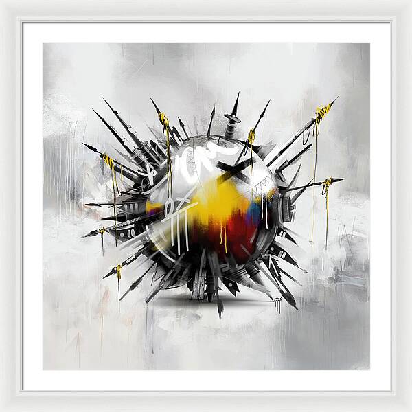 Abstract Earth 01 - Framed Print