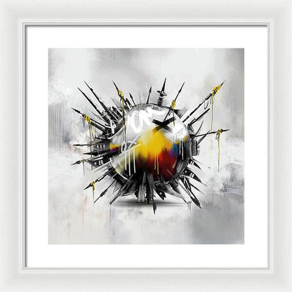 Abstract Earth 01 - Framed Print