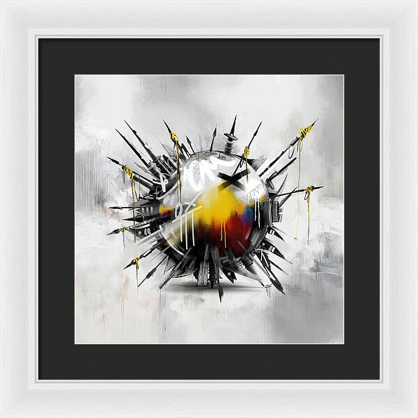 Abstract Earth 01 - Framed Print