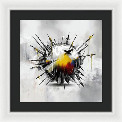 Abstract Earth 01 - Framed Print