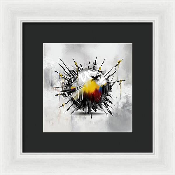 Abstract Earth 01 - Framed Print