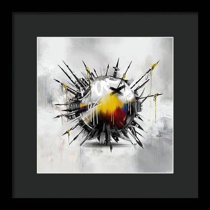 Abstract Earth 01 - Framed Print