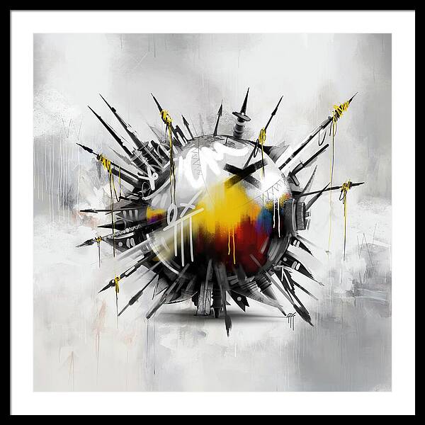 Abstract Earth 01 - Framed Print