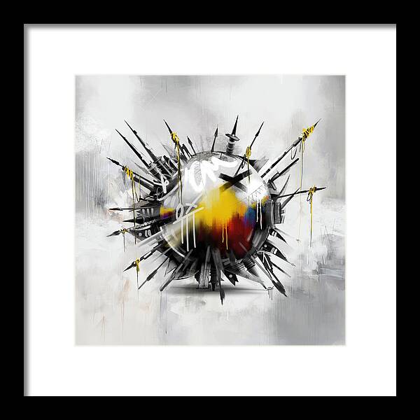 Abstract Earth 01 - Framed Print