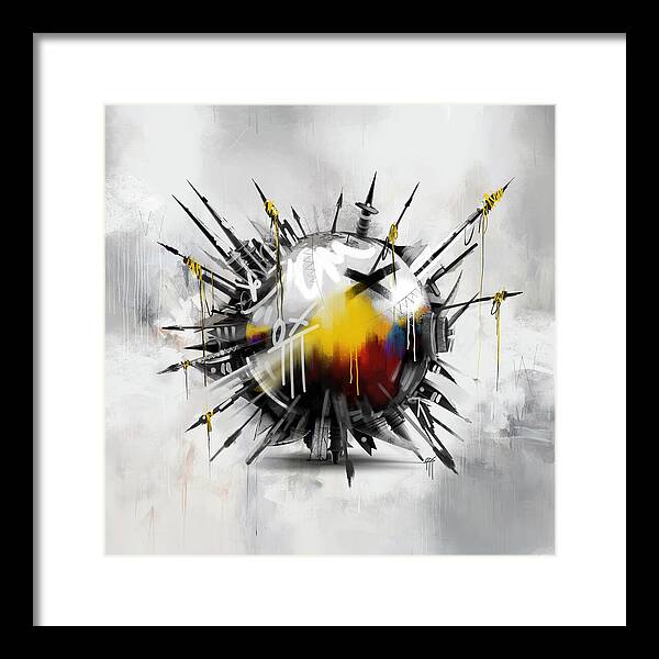 Abstract Earth 01 - Framed Print