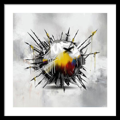 Abstract Earth 01 - Framed Print