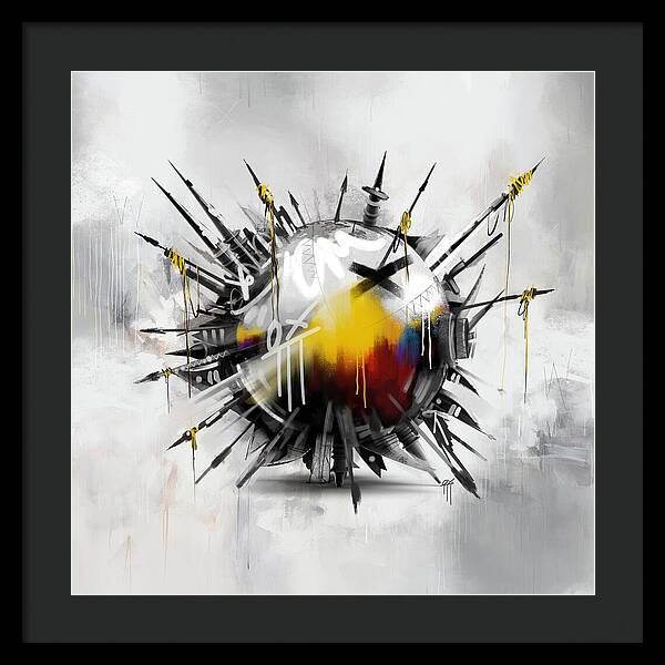 Abstract Earth 01 - Framed Print