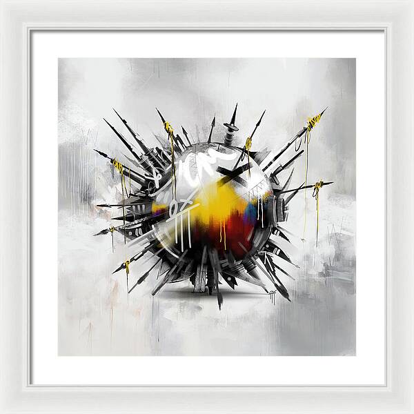 Abstract Earth 01 - Framed Print