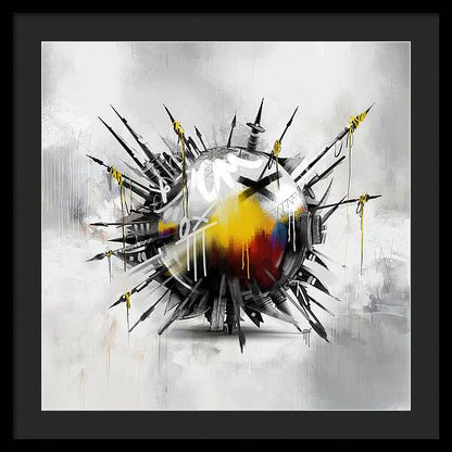 Abstract Earth 01 - Framed Print