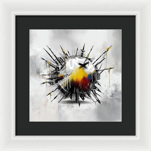 Abstract Earth 01 - Framed Print