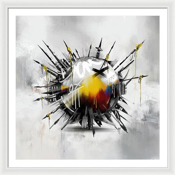 Abstract Earth 01 - Framed Print