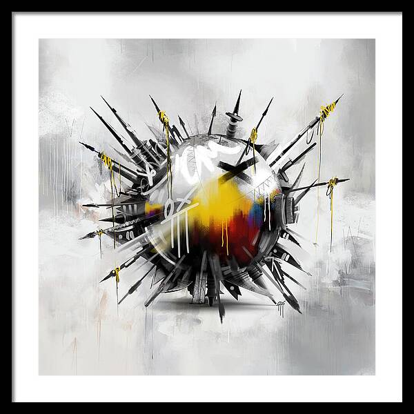 Abstract Earth 01 - Framed Print