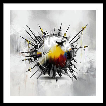 Abstract Earth 01 - Framed Print