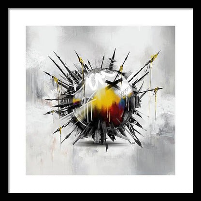 Abstract Earth 01 - Framed Print