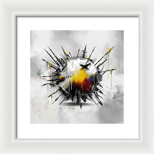 Abstract Earth 01 - Framed Print