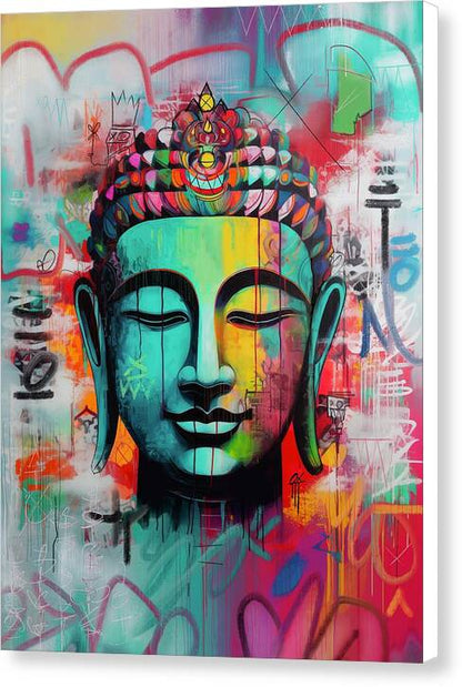 Buddha Head 01 - Canvas Print