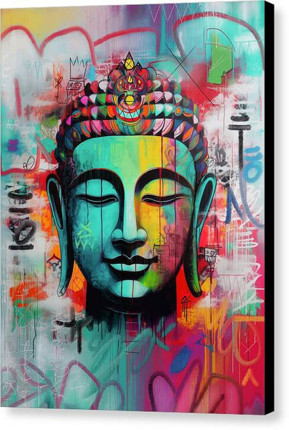 Buddha Head 01 - Canvas Print