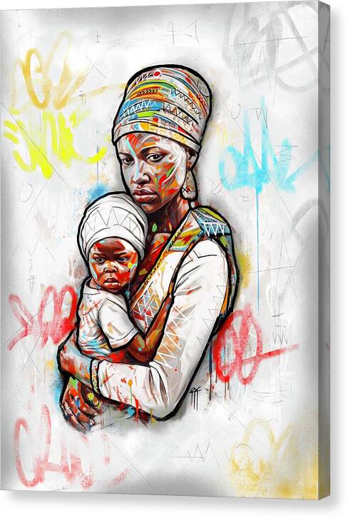 Mother And Child 01 - Canvas Print