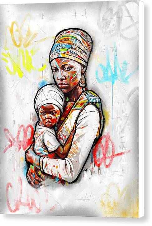 Mother And Child 01 - Canvas Print