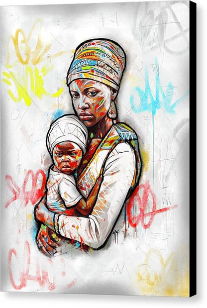 Mother And Child 01 - Canvas Print