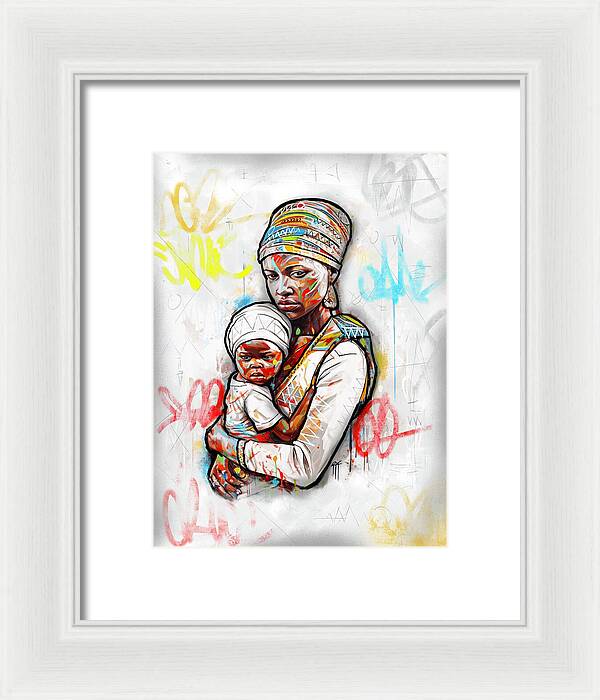 Mother And Child 01 - Framed Print